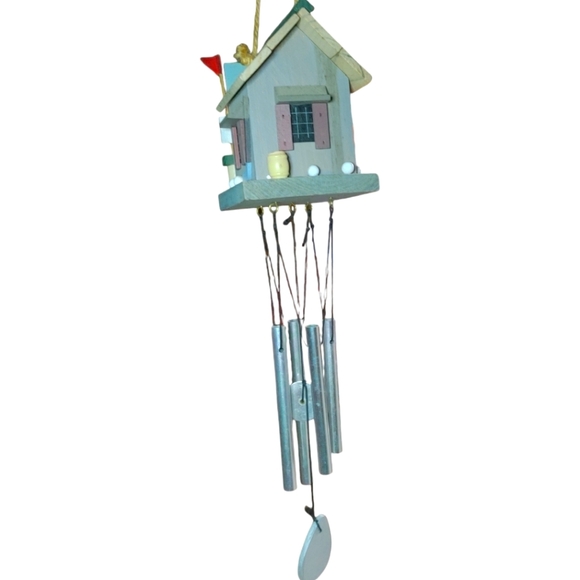 Wind Chime Golf Pro Shop Hand Made & Painted, Kitchie. For the Family Golfer - Picture 5 of 10